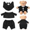 Set of Tuxedo Outfit, Bear Clothes Suitable for 13-15 Inch Stuffed Animal Clothes, Bear Accessories for Your Own Stuffed Animals on Weddings view 1