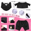 Set of Tuxedo Outfit, Bear Clothes Suitable for 13-15 Inch Stuffed Animal Clothes, Bear Accessories for Your Own Stuffed Animals on Weddings view 3