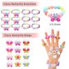 Animal Party Favors Fairy Birthday Party Supplies Girls Gift Bags with Keychains Hairpins Stickers and Organza Bags for Birthday Party Supplies Fairy Party Decorations (Butterfly) view 3