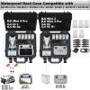 Lekufee Waterproof Hard Case for DJI Mini 4 Pro,Mini 3 Pro / 3 Drone,DJI RC 2, RC N3 / N2 / N1 and other Accessories(Case Only) view 2