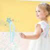 Lovelyshop Blue Crystal Metal Star Fairy Wand with Ribbon for Girls Halloween Decorations view 2