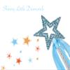 Lovelyshop Blue Crystal Metal Star Fairy Wand with Ribbon for Girls Halloween Decorations view 3