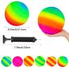 Hooqict 6 Pack 8.5 Inch Playground Balls with Hand Pump and 6 Portable Ball Net Bags Inflatable Sports Balls for Kids Toddlers Kickballs Dodgeball Handballs Recess Balls Indoor Outdoor Games view 2