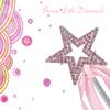 Lovelyshop Pink Crystal Metal Star Fairy Wand with Ribbon for Girls Halloween Decorations view 3