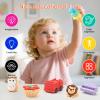 URSKYTOUS 120Pcs Animal Erasers Bulk Cute Food Erasers Desk Pets Kids Puzzle Eraser Take Apart Cool 3D Eraser Mini Fun Party Favors for School Supplies Classroom Rewards Easter Egg Fillers Gifts view 2