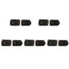 5Pairs JX4 JX6 JX8 MX6 MX10 MPX 4Pin 6Pin 8Pin 10Pin Servo Connector Brass Gold Plated Male Female Plug for Gasoline Turbojet Drone RC VTOL Model Aircraft Boat Car Parts (5pairs Black JX8 Plug) view 1