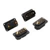 5Pairs JX4 JX6 JX8 MX6 MX10 MPX 4Pin 6Pin 8Pin 10Pin Servo Connector Brass Gold Plated Male Female Plug for Gasoline Turbojet Drone RC VTOL Model Aircraft Boat Car Parts (5pairs Black JX8 Plug) view 2