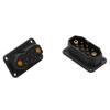 5Pairs JX4 JX6 JX8 MX6 MX10 MPX 4Pin 6Pin 8Pin 10Pin Servo Connector Brass Gold Plated Male Female Plug for Gasoline Turbojet Drone RC VTOL Model Aircraft Boat Car Parts (5pairs Black JX8 Plug) view 4