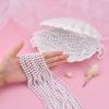 ABONDEVER 16Pcs 6mm Faux White Pearl Beads Necklaves Bulk Party Favor Plastic Play Pearl Necklaces for Women Pearls for Flapper Tea Party Gatsby 20's Wedding Decorations view 3