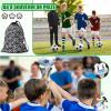 Sotiff 72 Pcs Mini Soccer Balls Bulk 1.18 Inch Sports Foam Stress Balls Relaxation Gadgets Fidget White Black Sports Theme Party Favors with Drawstring Mesh Bag view 3