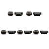 5Pairs JX4 JX6 JX8 MX6 MX10 MPX 4Pin 6Pin 8Pin 10Pin Servo Connector Brass Gold Plated Male Female Plug for Gasoline Turbojet Drone RC VTOL Model Aircraft Boat Car Parts (5pairs Black JX4 Plug) view 1
