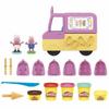 Play-Doh Peppa's Ice Cream Playset with Ice Cream Truck, Peppa and George Figures, and 5 Non-Toxic Modeling Compound Cans, Peppa Pig Toy for Kids 3 Years and Up view 2