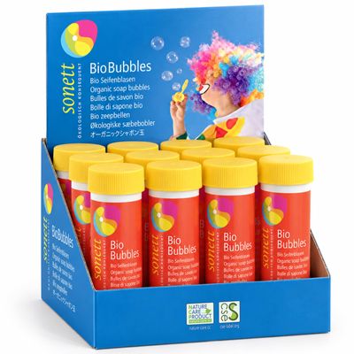 Sonett Organic Bio Bubbles, Soap Bubbles for Kids & Adults, 6.8 Fl Oz
