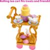 Mattel Disney Princess Belle Tea Time Fashion Doll & Playset with Tea Cart, 3 Character Friends and Food Accessories view 3