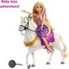 Mattel Disney Princess Toys, Rapunzel Fashion Doll & Maximus Horse Set with Saddle, Brushable Tail, Styling Accessories & Pascal Figure view 4