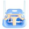 3-in-1 Swing Anti-flip Snug & Detachable for Toddler to Teenager Macarons Color Outdoor Patio Play (Light Blue Chair+Yellow Handrail) view 1