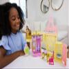 Mattel Disney Princess Toys, Belle Stackable Castle Doll House with Small Belle Doll, 4 Character Friends & 3 Accessories, Portable with Handle view 2
