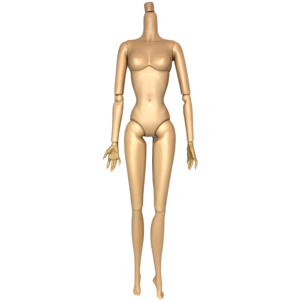 DIY OOAK Doll Bodies for Replacement 12 inch Fashion Doll Body Supermodel Collector Doll Body Articulated Jointed Posable Doll Making Repair (#2 Natural Beige)