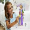 Mattel Disney Princess Rapunzel Fashion Doll with 2 Color-Change Hair Extensions & 10 Hairstyling Pieces, Inspired by The Disney Movie Tangled view 3