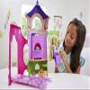 Mattel Disney Princess Rapunzel Tower Doll House Playset with Rapunzel Fashion Doll, 6 Play Areas, 15 Accessories and Pascal view 2