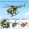 Tcvents Diecast Helicopters, 12 Pack Alloy Military Model Plane Mini Helicopter Toys for Kids 3 4 5 6 7 Year Old, Airplane Vehicles for Boys Toddlers 3-8 Years Easter Valentines Gift Party Favors view 3