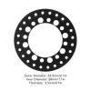 Dilwe RC Wheel Outer Beadlock Ring, 4Pcs 1.9 Inch Wheel Outer Beadlock Ring Aluminum Alloy Reusable RC Accessories for 1/10 RC Car(Black) view 2