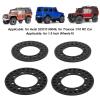 Dilwe RC Wheel Outer Beadlock Ring, 4Pcs 1.9 Inch Wheel Outer Beadlock Ring Aluminum Alloy Reusable RC Accessories for 1/10 RC Car(Black) view 3