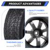 AllinRC PreGlued 12mm Hex Hubs Wheel Rims&2.64" Rubber Tires for 1/10 On-Road Touring Car Drift for Traxxas 4tec 2.0 3.0 Tamiya TT02 TT01 HPI RS4 HSP Flying Fish Wltoys 144001 Kyosho Fazer (Edition F) view 2