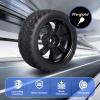 AllinRC PreGlued 12mm Hex Hubs Wheel Rims&2.64" Rubber Tires for 1/10 On-Road Touring Car Drift for Traxxas 4tec 2.0 3.0 Tamiya TT02 TT01 HPI RS4 HSP Flying Fish Wltoys 144001 Kyosho Fazer (Edition F) view 3