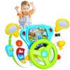 fisca Toddler Steering Wheel Toy Baby Interactive Learning Toy for Toddler 1-3 Year Old, My First Driving Educational Baby Musical Toys with Light and Sound for Preschool Kids view 1