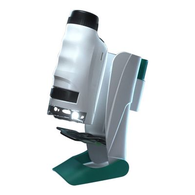 Lab Microscope Slides Mini Microscope Pocket Microscope 60x-120x Magnification with Removable Base Cellphone Microscope Parts