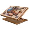 Lavievert 2 in 1 Reversible Jigsaw Puzzle Board, Angle & Height Adjustable Wooden Puzzle Plateau Easel for Adults, Portable Tilting Table with Non-Slip Surface for 1000 & 1500 Piece Puzzles view 1