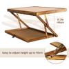 Lavievert 2 in 1 Reversible Jigsaw Puzzle Board, Angle & Height Adjustable Wooden Puzzle Plateau Easel for Adults, Portable Tilting Table with Non-Slip Surface for 1000 & 1500 Piece Puzzles view 4