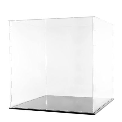 Clear Acrylic Display Case-Assemble Countertop Box for Display-Clear Display Box,Dustproof Protection Showcase for Toy Collectibles (12*12*12inch)
