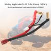 RC Connection Line, RC Car Cable 130mm T Plug Female Stable 90 4MM Banana Plug Male with 2mm for Lithium Battery view 3
