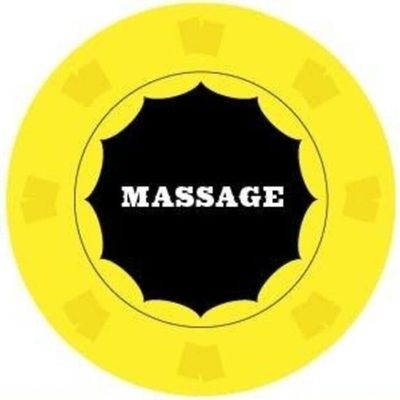 Massage Poker Chips - 10 PCS 43MM Ceramic