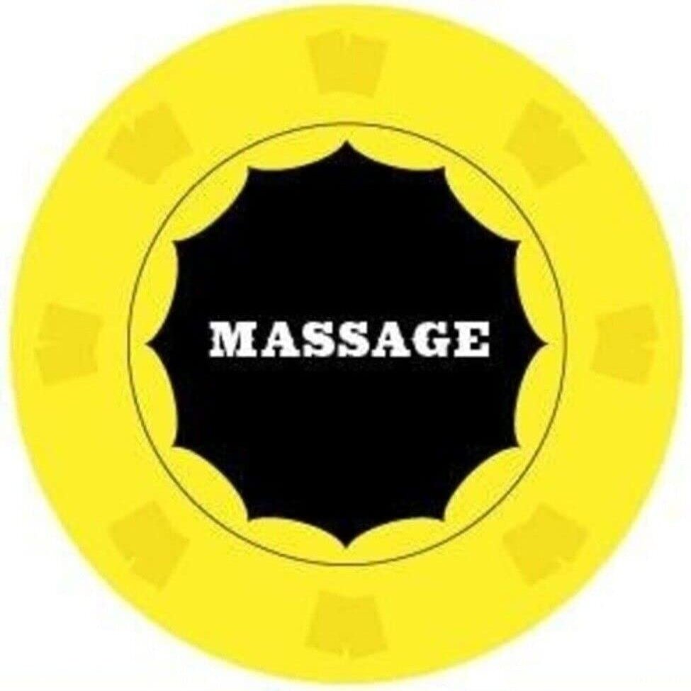 Massage Poker Chips - 10 PCS 43MM Ceramic