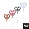 18 Inch 20pcs Heart Foil Balloons Pink Heart Balloons Mylar Balloons for Party Decorations view 2