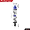 RCAWD Shock Absorber for Maxx 1/10 Upgrades, Front Rear RC Shocks Damper with Spring Adjustable Aluminum Parts for # 89086-4,# 89076-4, # 8961 Blue view 3
