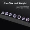 D&D Dice DNDND 7 Piece Zircon Glass Dice Set with Great Gift Box for Dungeons and Dragon DND Tabletop Game (Purple Glass with Gold Num) view 4