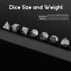 Hematite Dice Set DND,DNDND Full Set Real Stone Dice Set with Gorgeous Gift Case for Dungeons and Dragon and Tabletop Game (Hematite) view 4
