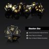 Obsidian Dice D&D,DNDND Full Set Gemstone Dice Set with Gorgeous Gift Case for Dungeons and Dragon and Tabletop Game (Obsidian) view 3