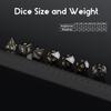 Obsidian Dice D&D,DNDND Full Set Gemstone Dice Set with Gorgeous Gift Case for Dungeons and Dragon and Tabletop Game (Obsidian) view 4