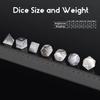 DNDND Cat's Eye Gemstone Dice Set 7 PCS Crystal DND Dice with Gorgeous Gift Case for Dungeons and Dragon D&D Tabletop Game (Grey Cat's Eye) view 4
