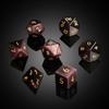 Gemstone D&D Dice DNDND 7 PCS Purple Cat's Eye Dice with Gorgeous Gift Case for DND Dungeons and Dragon Table Game (Purple Cat's Eye) view 2