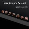 Gemstone D&D Dice DNDND 7 PCS Purple Cat's Eye Dice with Gorgeous Gift Case for DND Dungeons and Dragon Table Game (Purple Cat's Eye) view 4