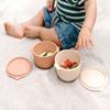 ana baby 2 Pack Silicone Bowls with Lids, for Babies and Toddlers, BPA Free, Dishwasher, Microwave, and Freezer Safe view 4