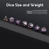 DNDND Amethyst Crystal DND Dice Set 7 PCS Gemstone D&D Dice with Gorgeous Gift Case for Dungeons and Dragon Tabletop Game (Amethyst) view 4