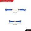 RCAWD Adjustable Aluminum Turnbuckles/Camber Link with Rod Ends Sets for Slash 4X4 / 2WD 1/10 Upgrade Parts,7 Pieces(Navy Blue) view 3