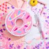Lewtemi Piata Party Decorations with Stick Blindfold and Confetti for Party Decorations Centerpiece, Photo Prop, Birthday, Funny Anniversary(Donut) view 4